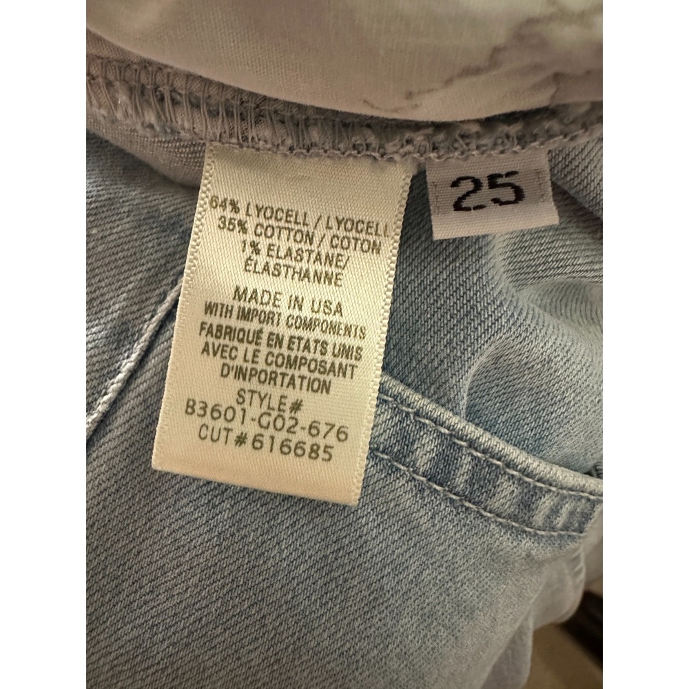 bella dahl Indigo Tencel Cotton Stretch Skirt Ocean Mist Size 25 - Picture 7 of 11